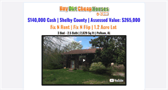 Desktop Screenshot of buydirtcheaphouses.com